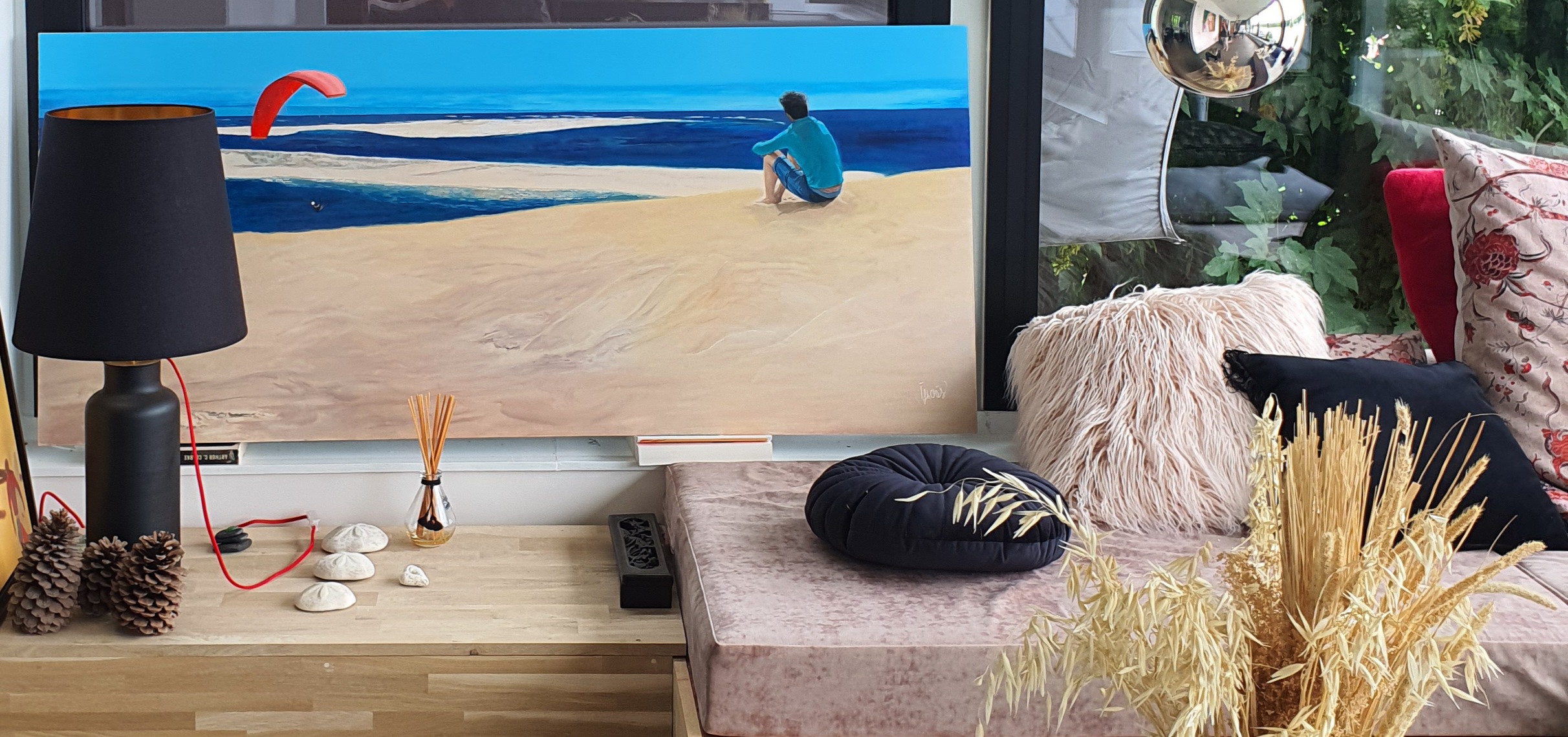 ENTRE CIEL & MER          160 cm x 70 cm