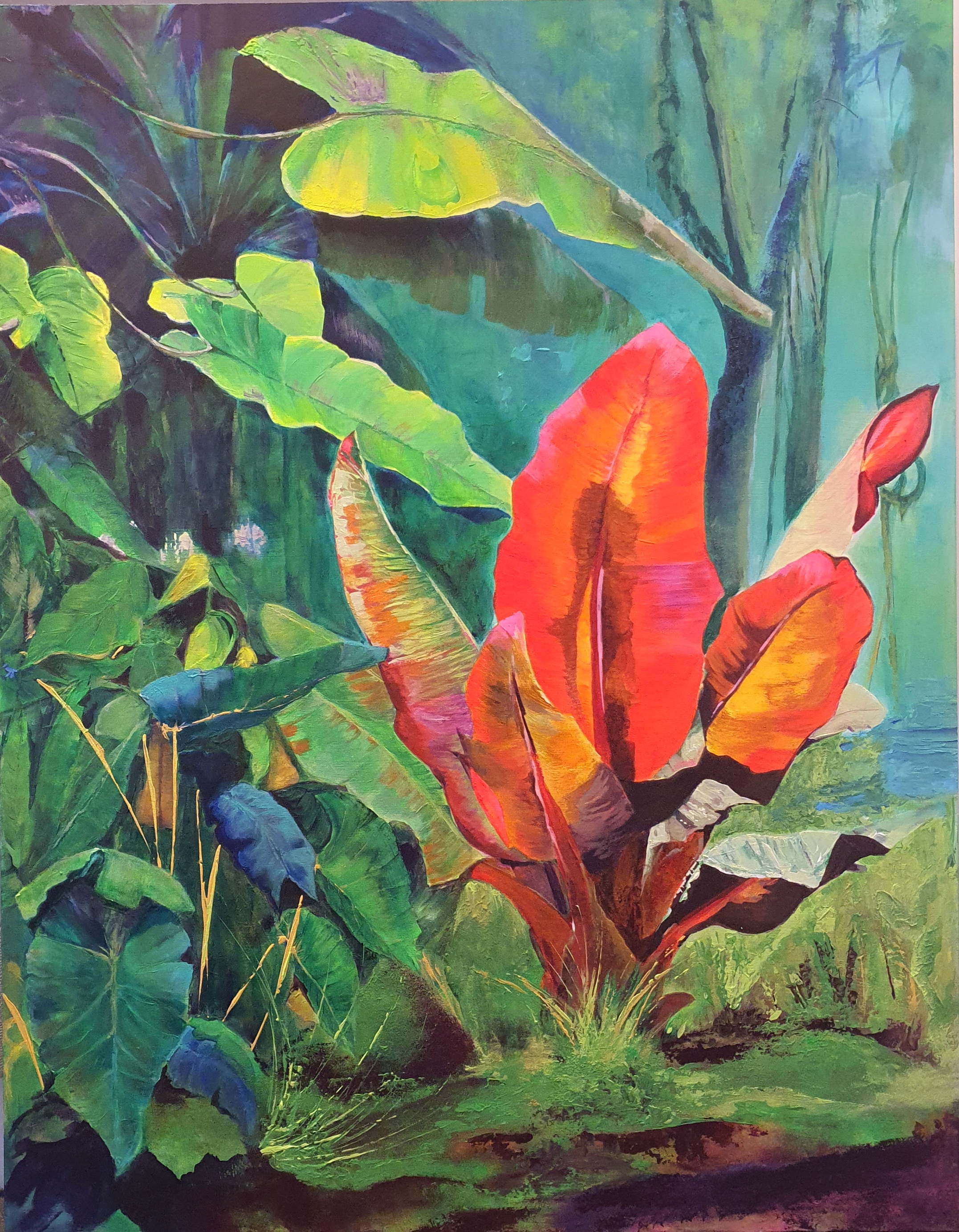 JUNGLE +   90 cm x 70 cm