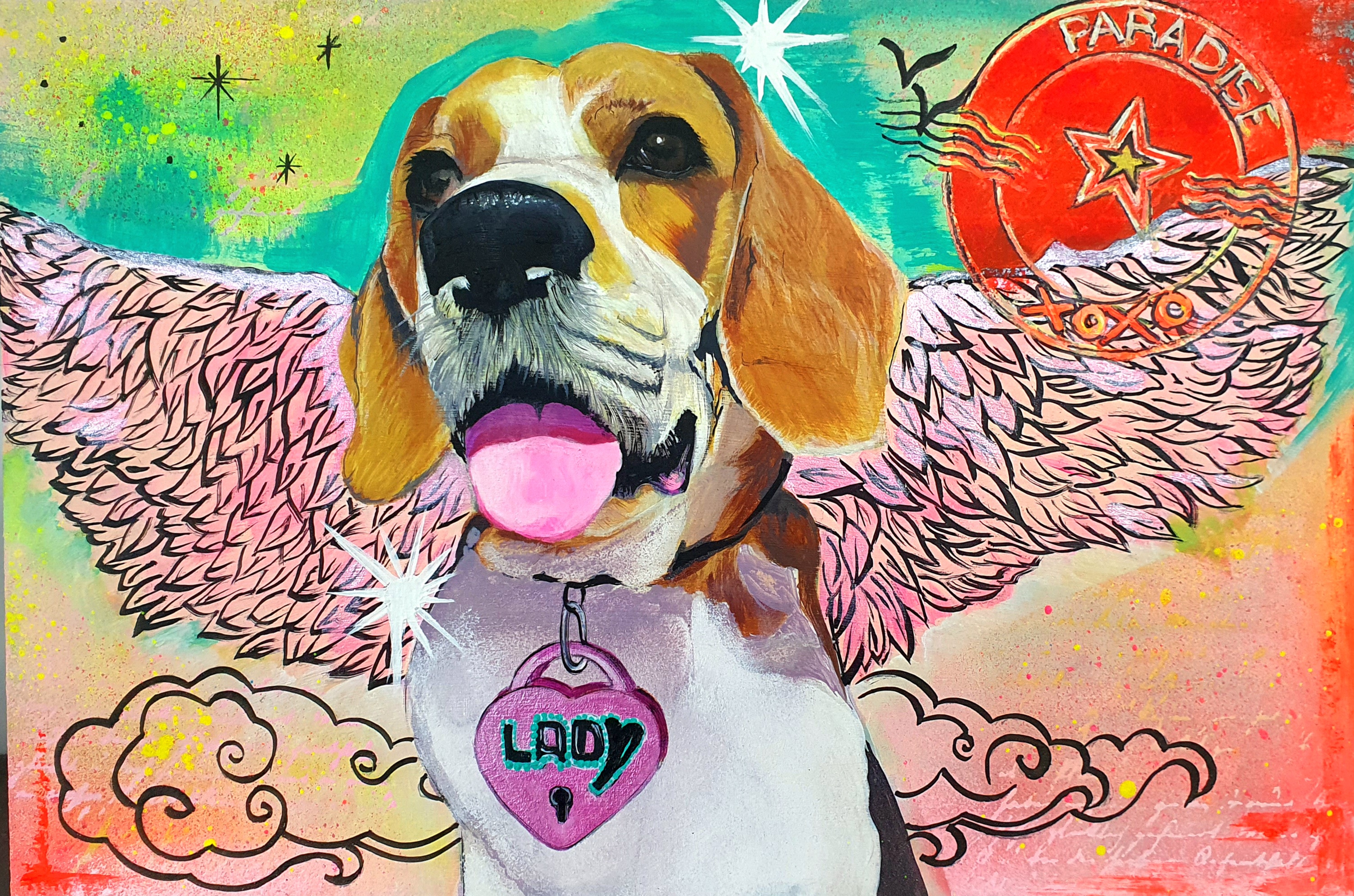 Ange-LADY  40x30cm