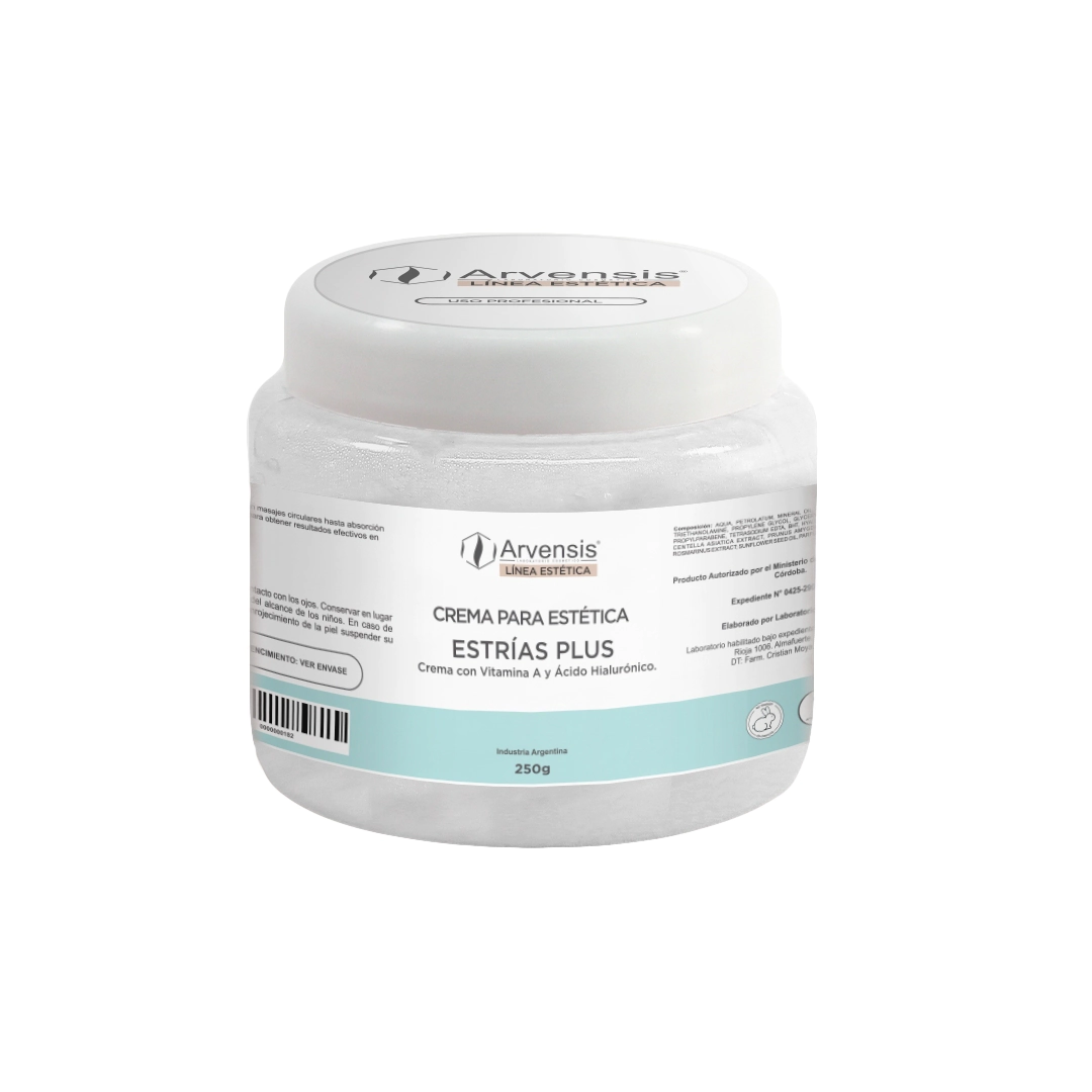 CREMA PARA ESTRIAS PLUS CON HIALURONICO 250 GR.