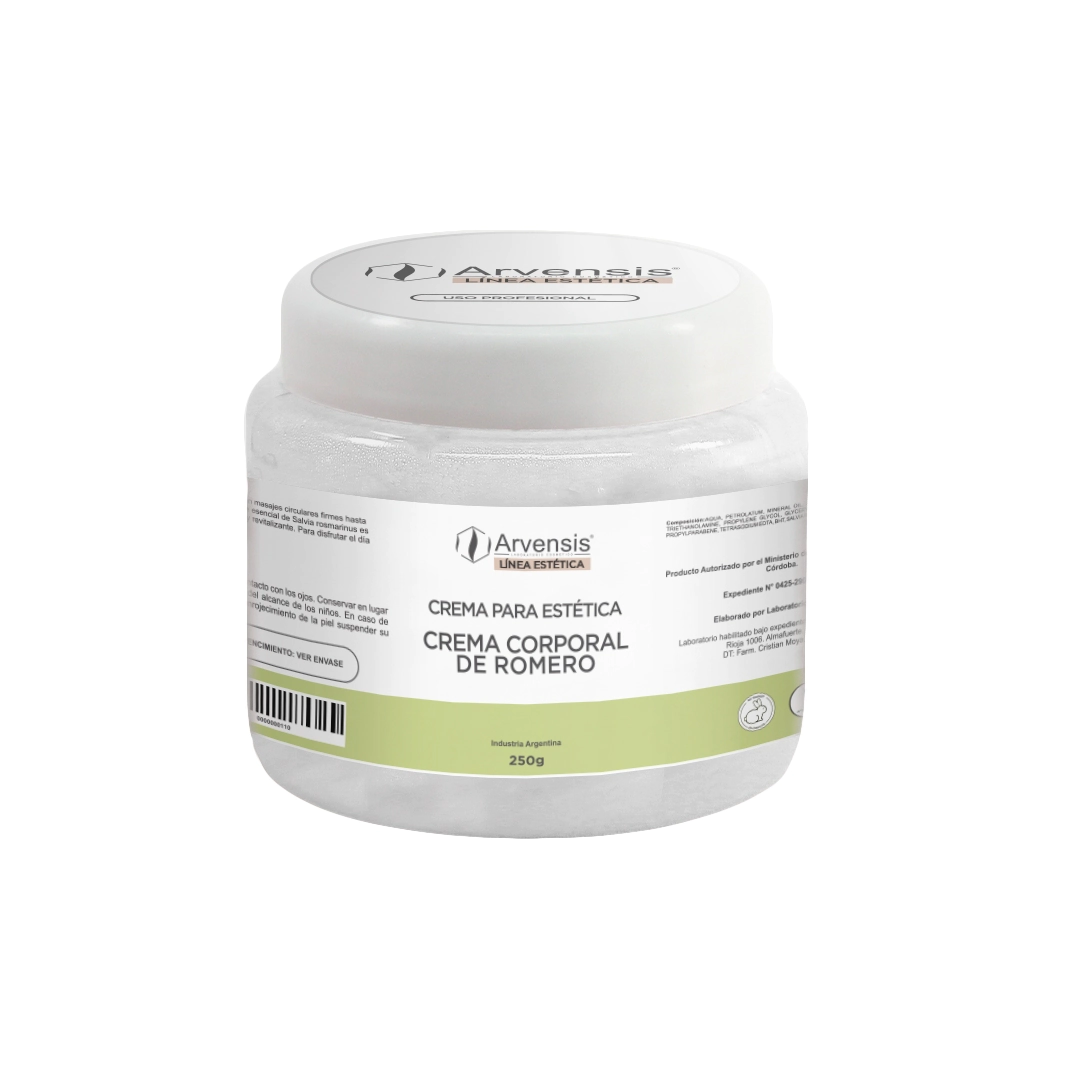 CREMA BASE CORPORAL CON ACEITES DE ROMERO