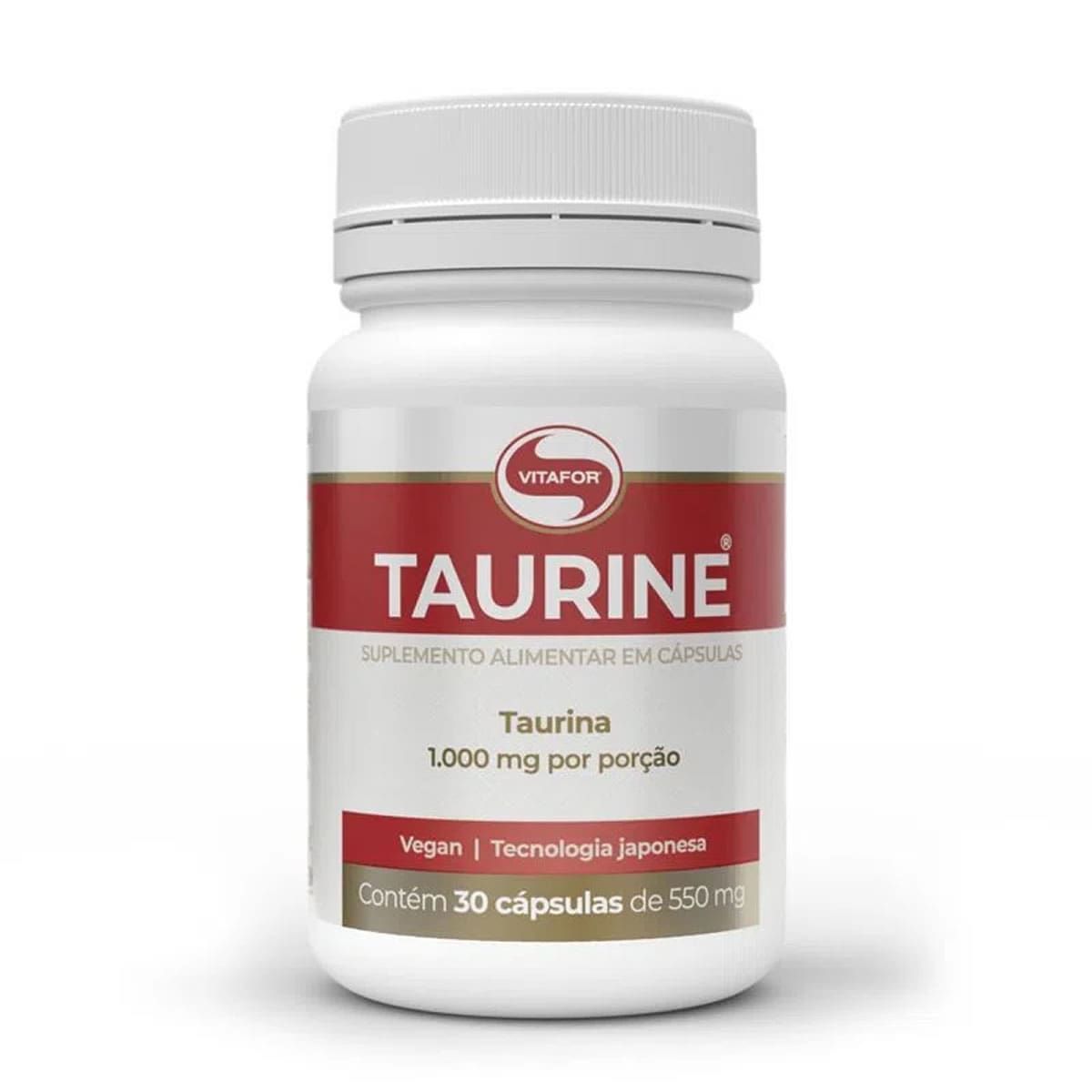 Taurine - 30 Cápsulas - Vitafor