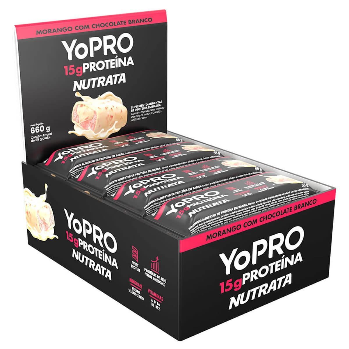 YoPRO - 12 Barras 55g  - Nutrata