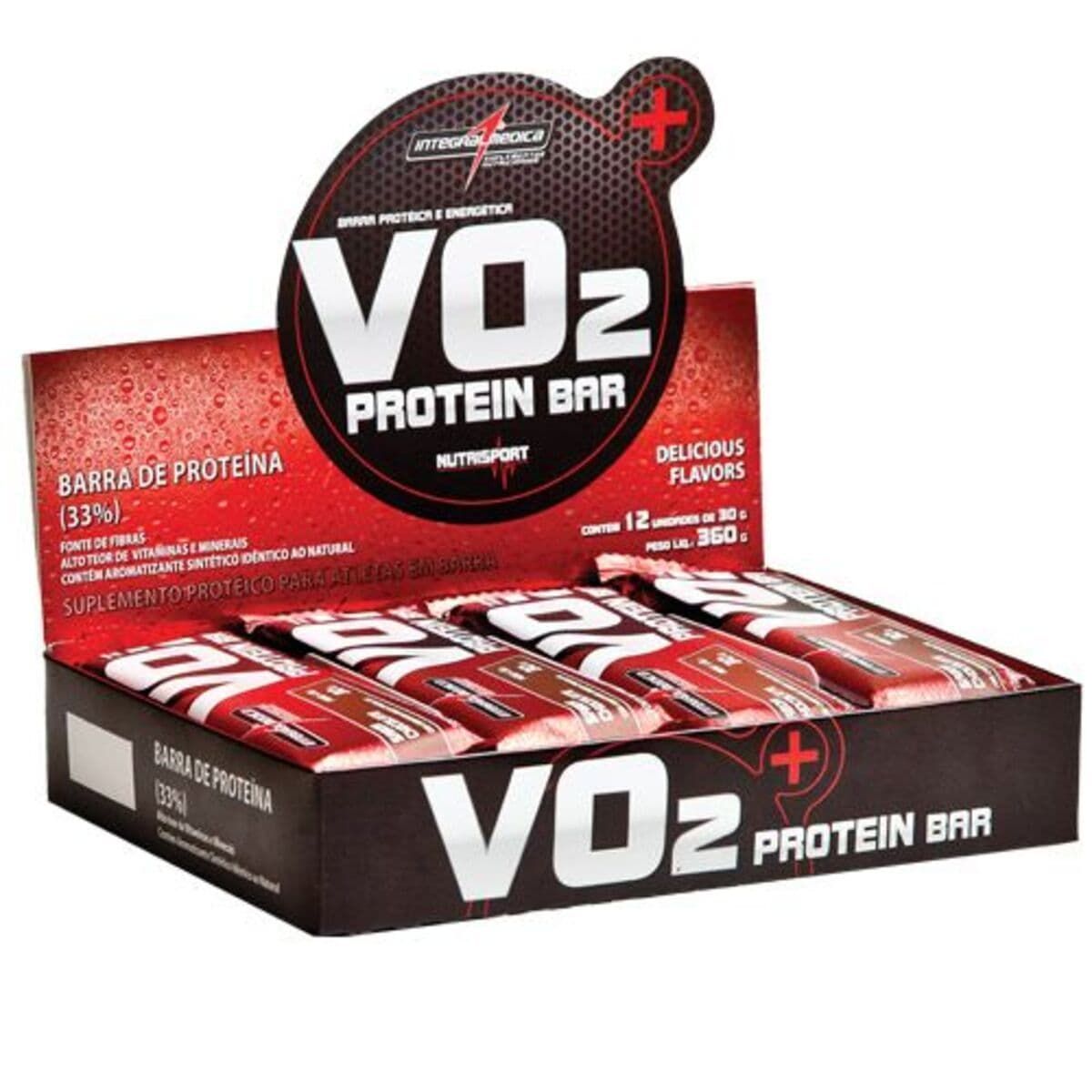 VO2 Whey Bar - 12 Unidades 30g  - IntegralMédica