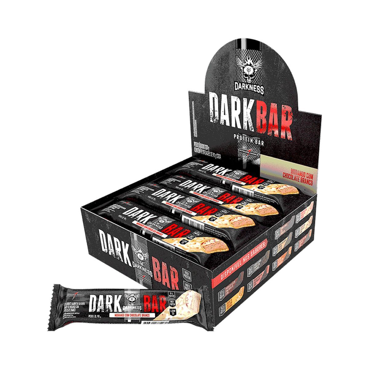 Whey Bar Darkness - 8 Unidades 90g   - IntegralMédica