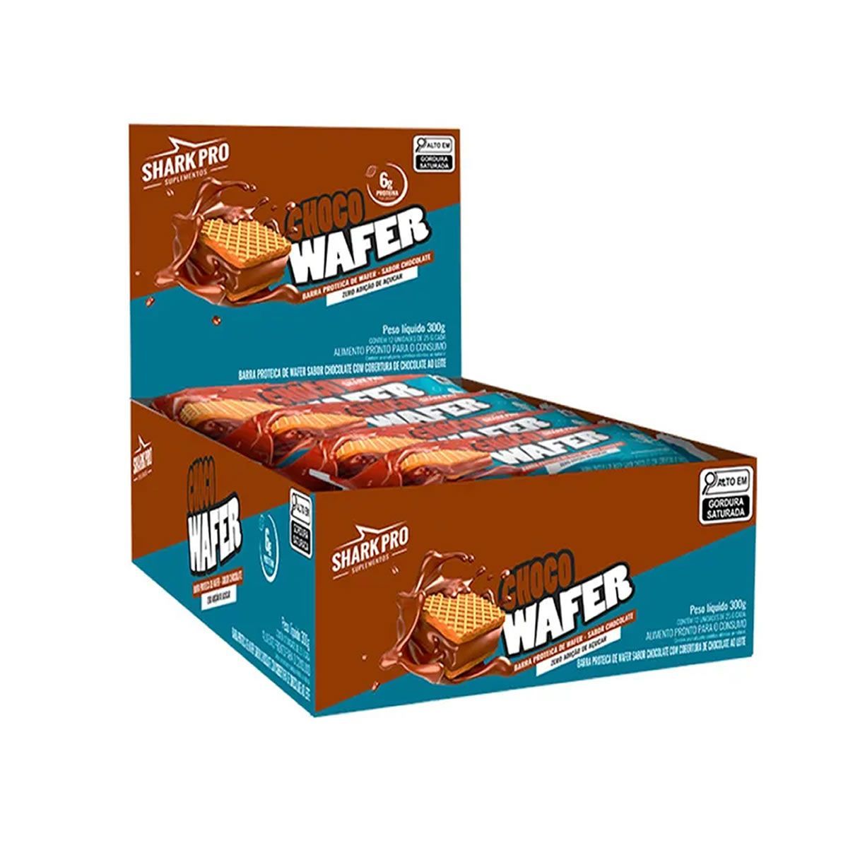 Shark Wafer - 12 Barras 25g  - Shark Pro