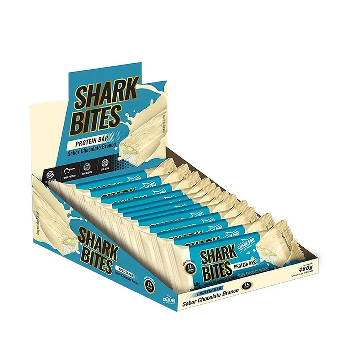 Shark Bites - 12 Unidades 40g  - Shark Pro