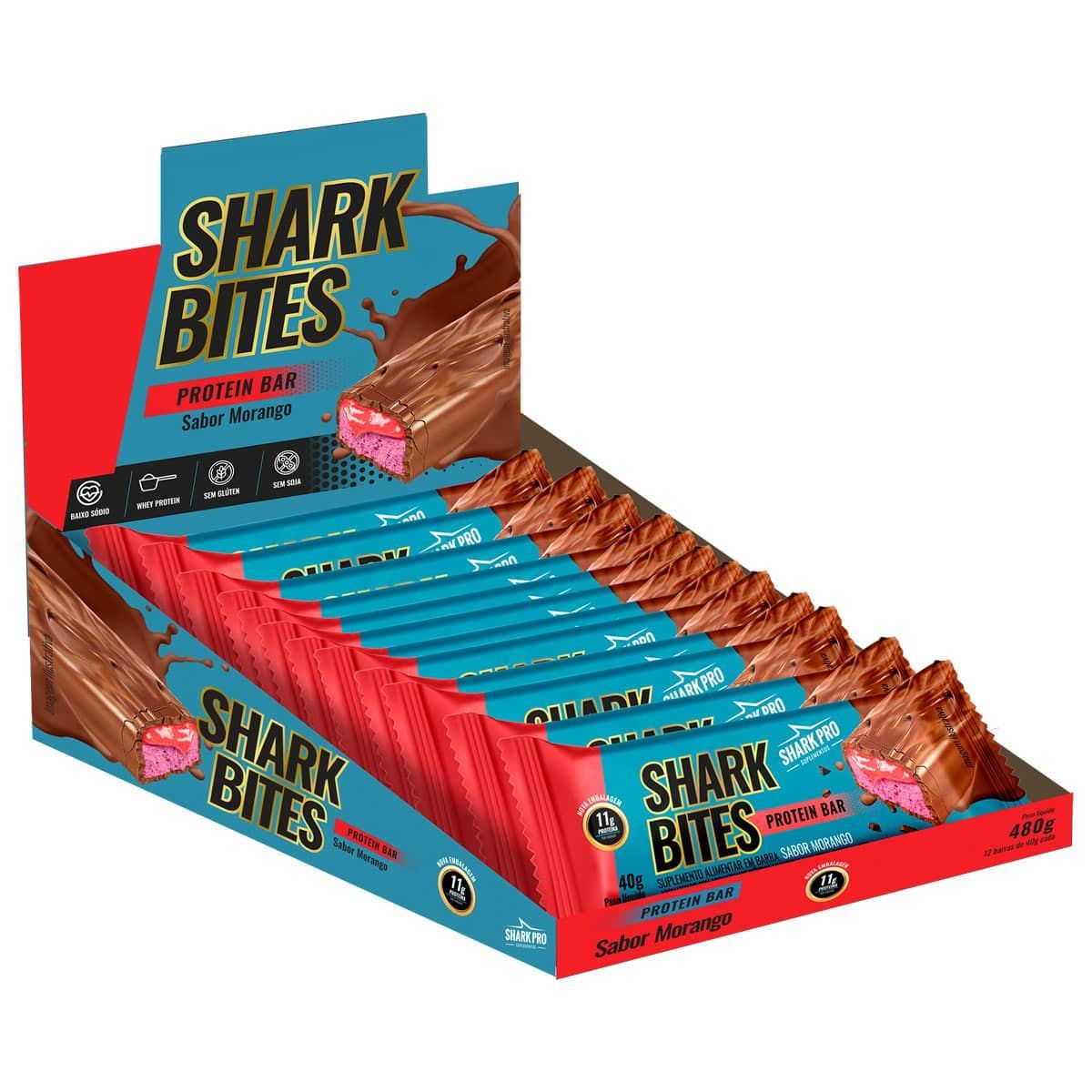 Shark Bites - 12 Unidades 40g  - Shark Pro