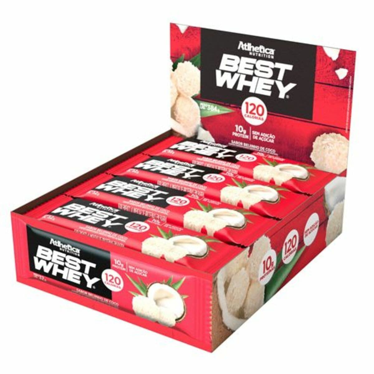 Barra Proteica Best Whey - 12 Barras 32g   - Atlhetica Nutrition