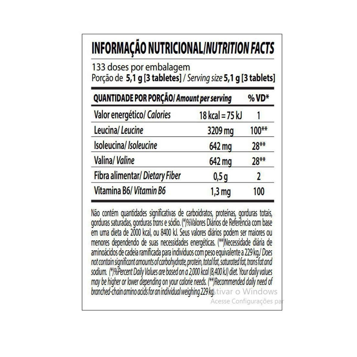 BCAA Fix Darkness - 120 Tabletes - IntegralMédica