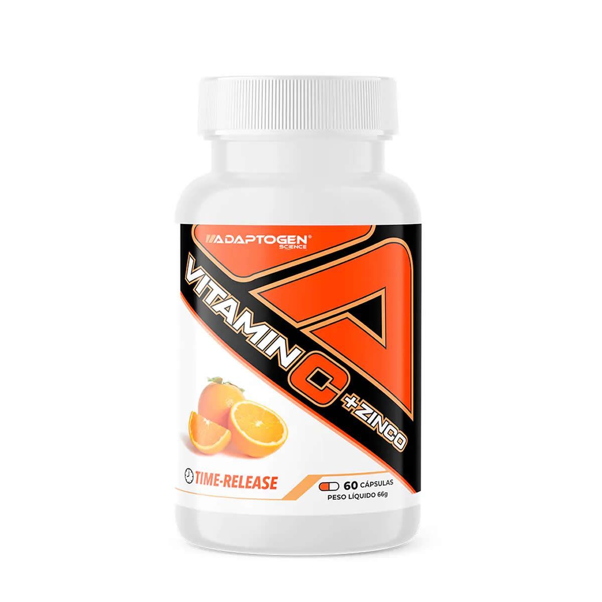 Vitamina C + Zinco - 60 Cápsulas -  