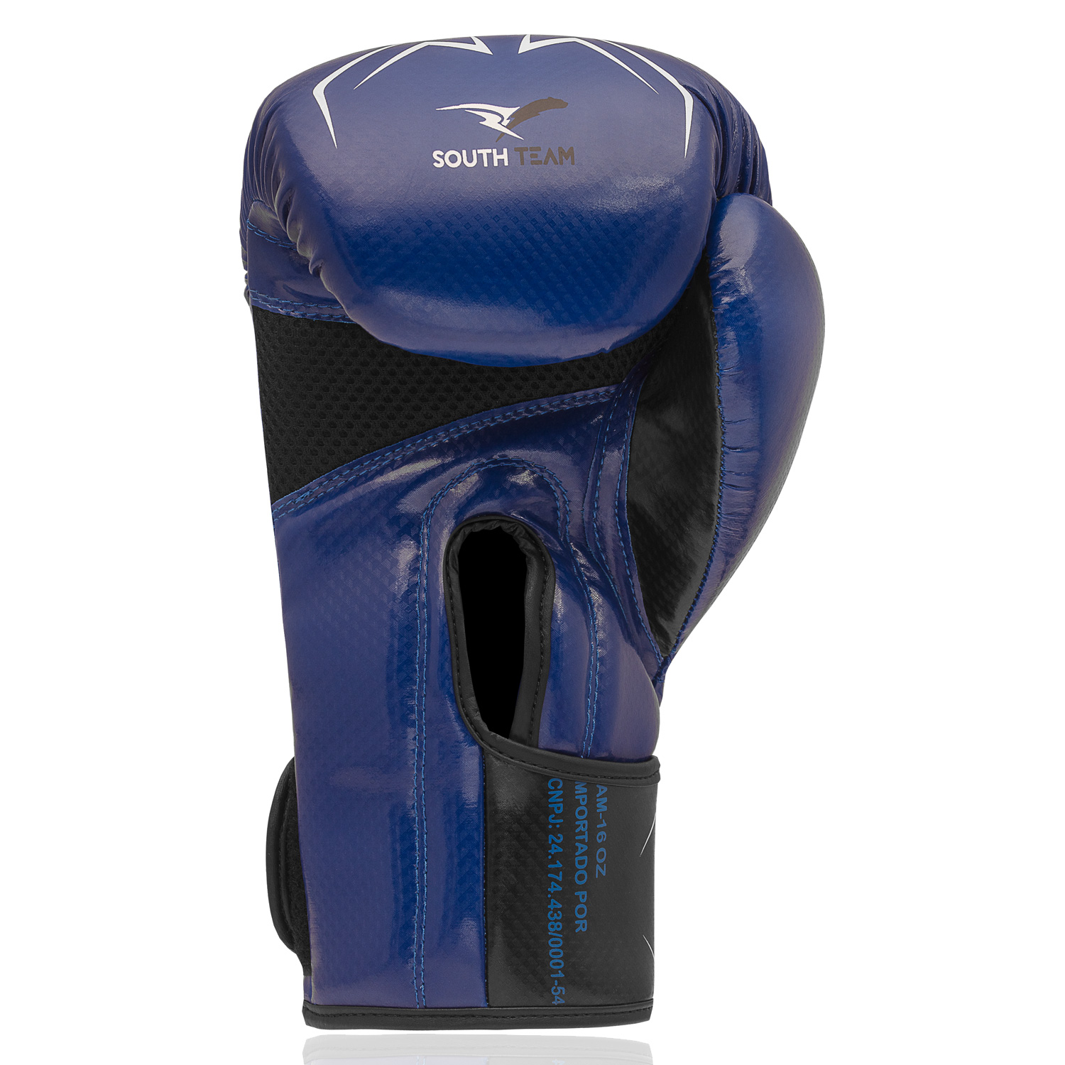 LUVA DE BOXE MEX AZUL E PRETA