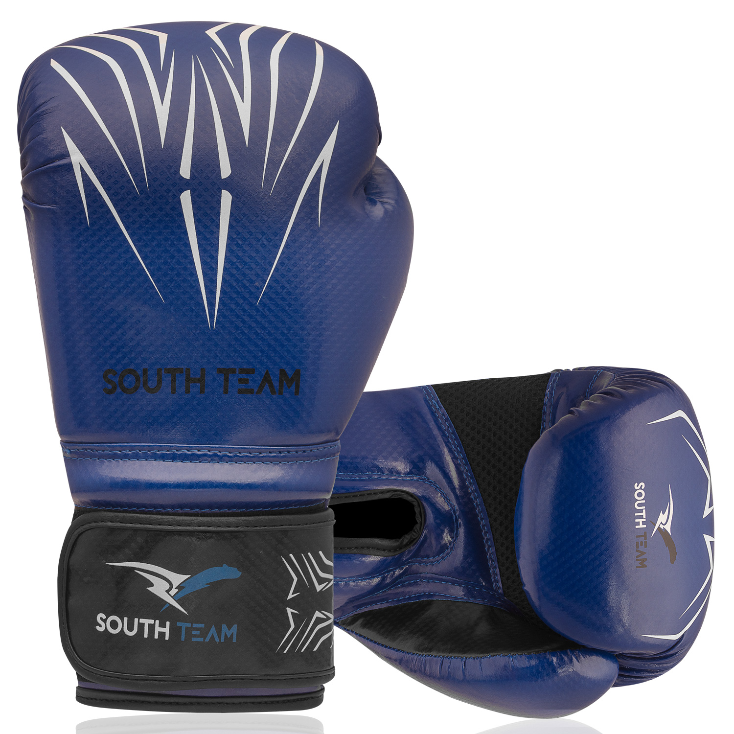 LUVA DE BOXE MEX AZUL E PRETA