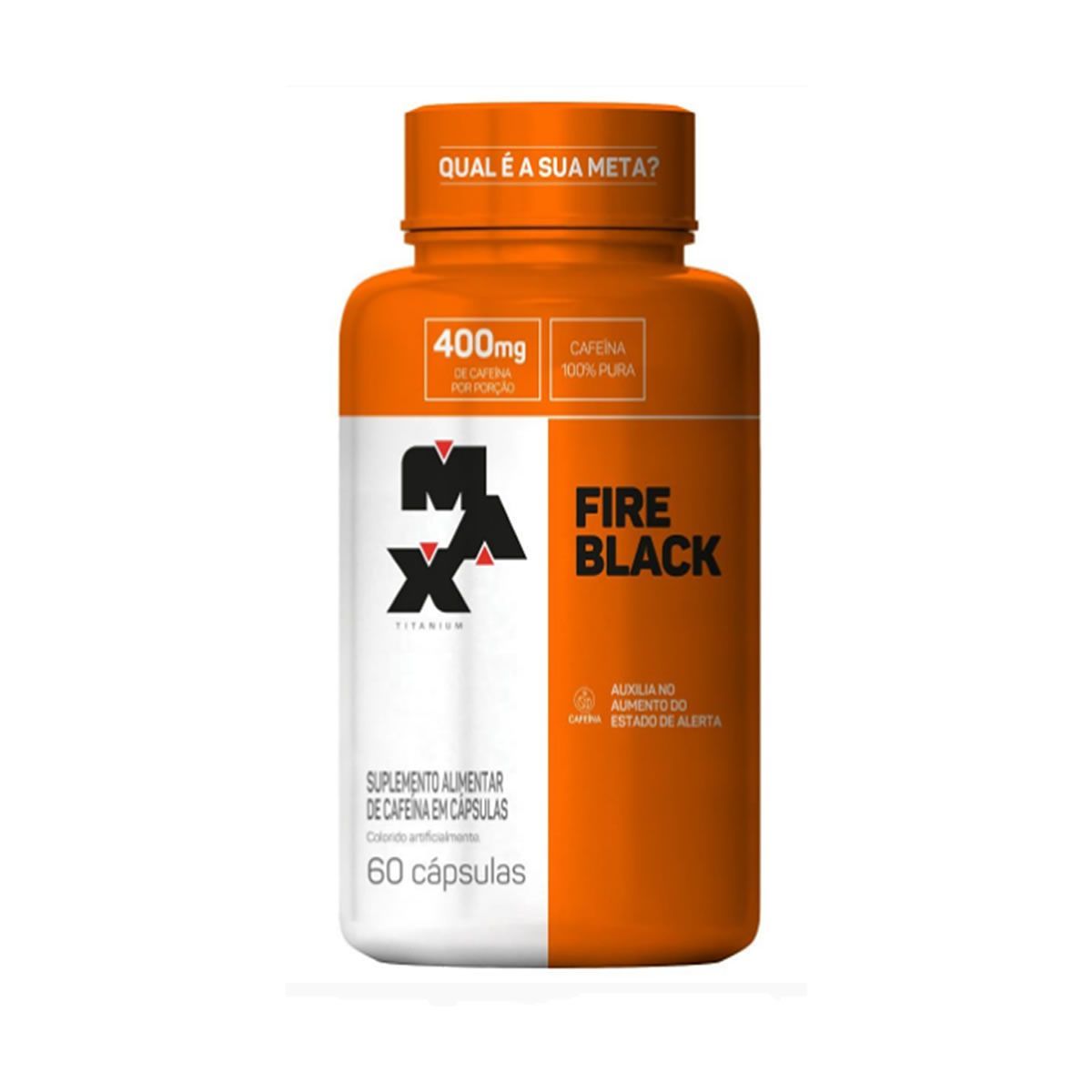 Max Titanium Fire Black 400mg 60 Capsules