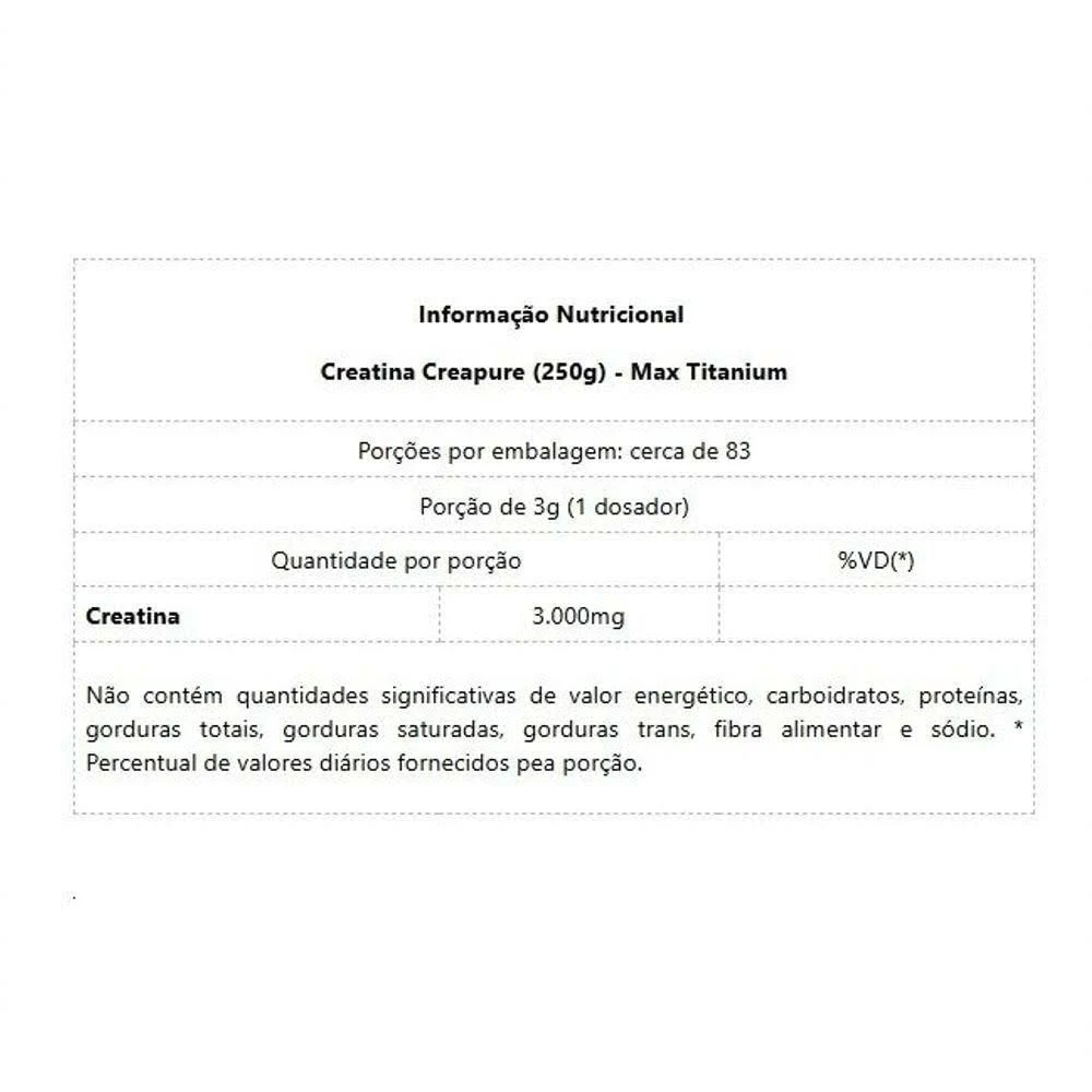Creatina Creapure Rafael Brandão   -250g  Sem Sabor -  
