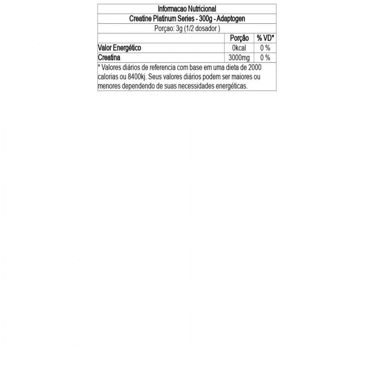 Creatine Platinum Series - 300g - Adaptogen