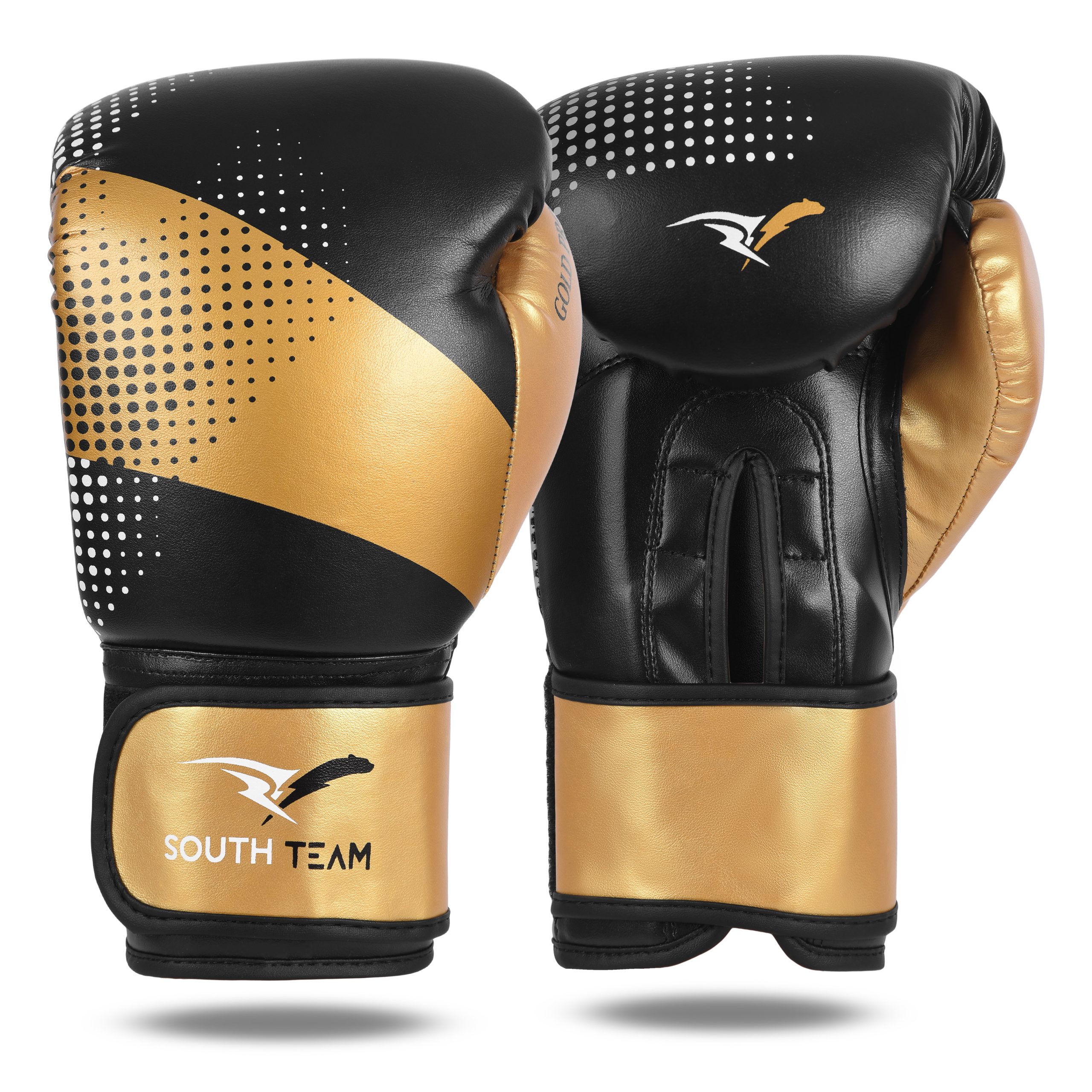 LUVA DE BOXE PRO DOURADA E PRETA