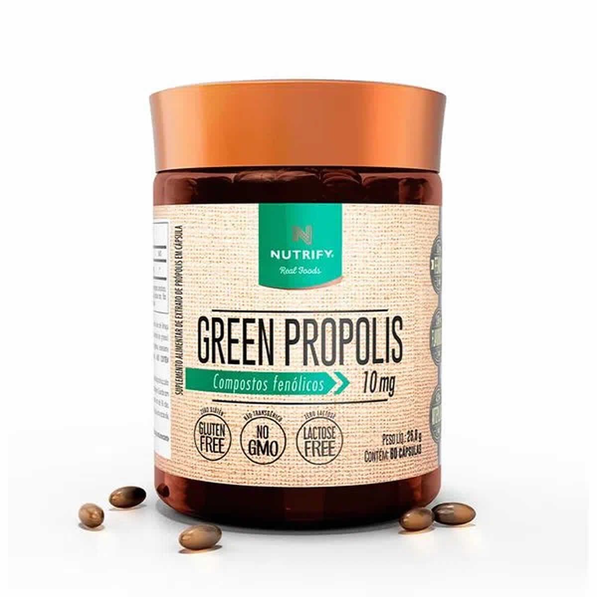 Green Própolis - 60 Cápsulas Softgel -  