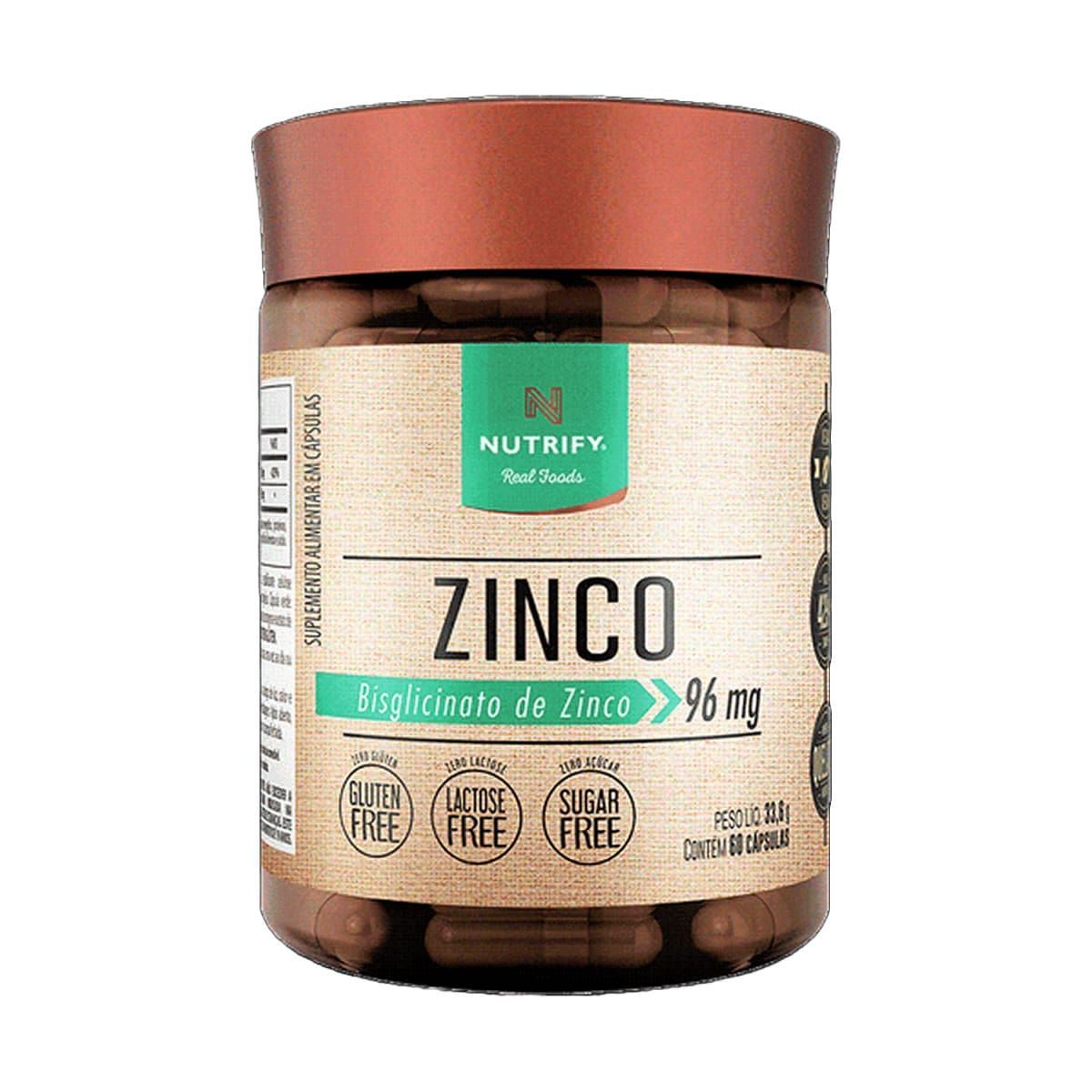 Bisglicinato de Zinco - 60 Cápsulas -  