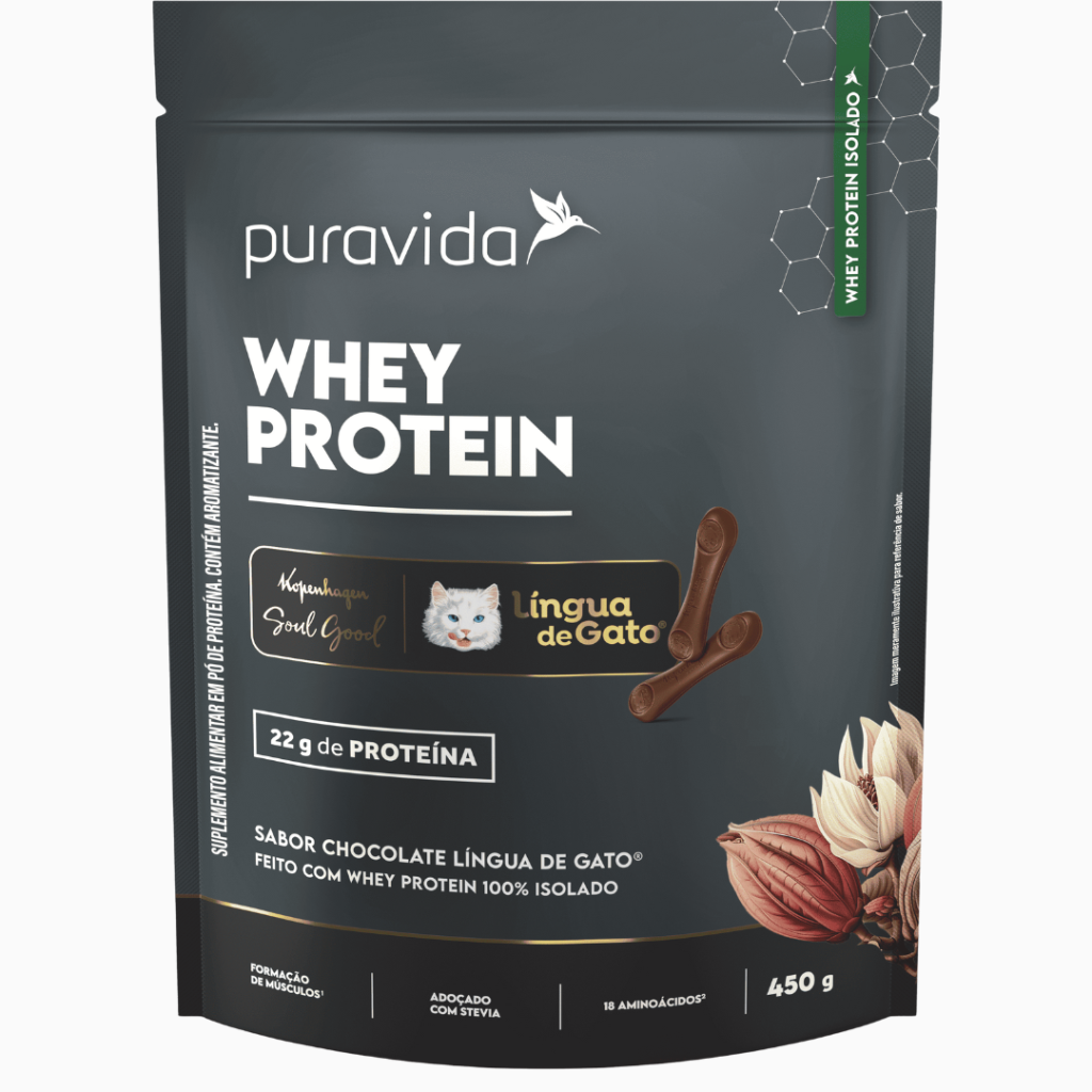 Whey Isolado 450g Língua de Gato -  
