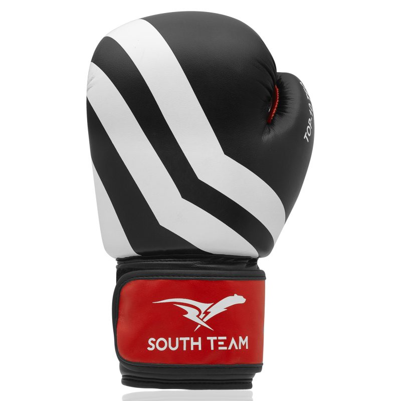LUVA DE BOXE TOP TEC - PRETA E VERMELHA 