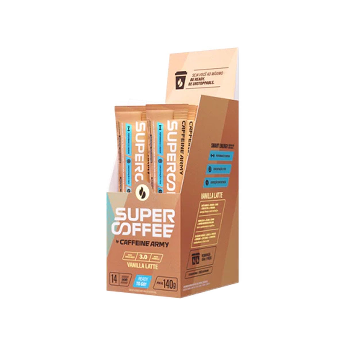 SuperCoffee To Go - 14 Sachês de 10g   - Caffeine Army