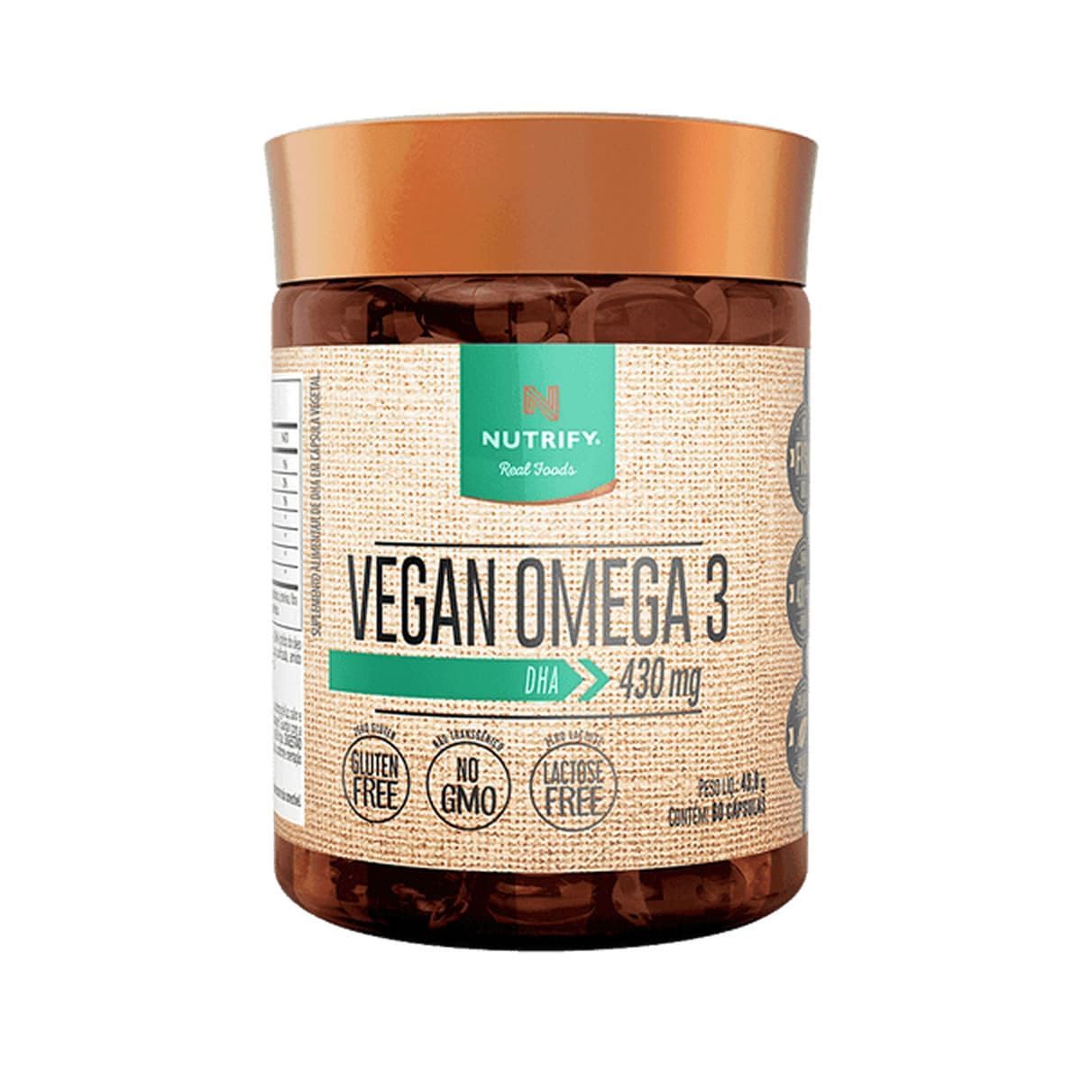 Vegan Omega 3 Dha 430mg - 60 Cápsulas -  