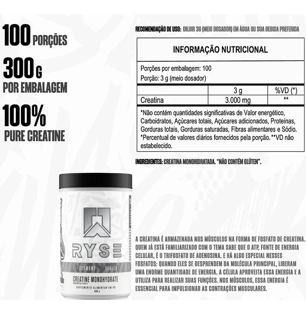  Creatina  Monohidrato De Creatina 300grs 
