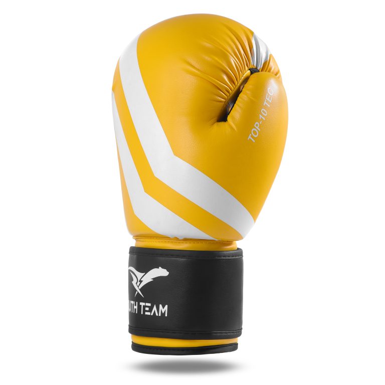 LUVA DE BOXE TOP TEC - AMARELA E PRETA 
