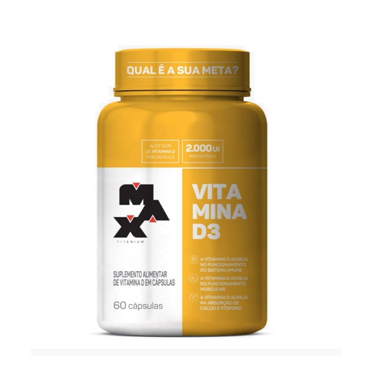 Vitamina D3 2000UI- 60 Cápsulas -  