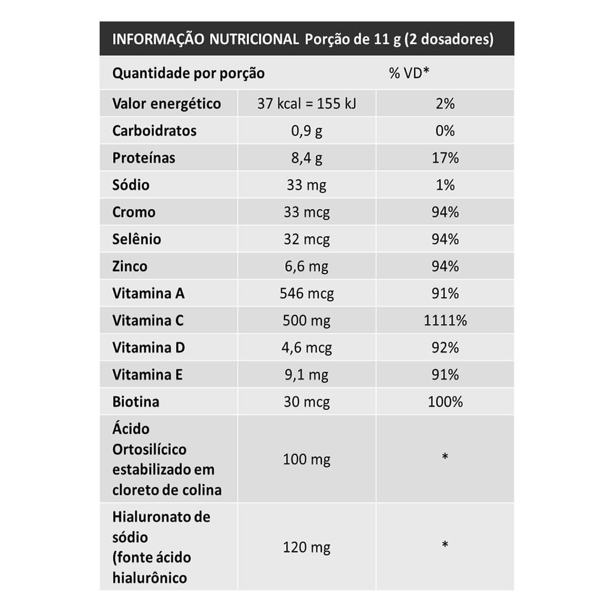 Collagen Derm Hialurônico - 330g  - Nutrify