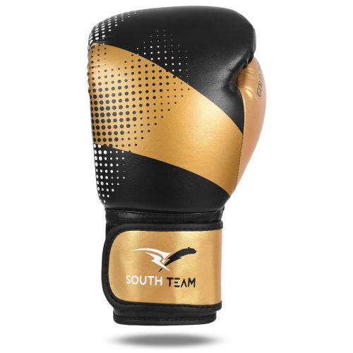 LUVA DE BOXE PRO DOURADA E PRETA
