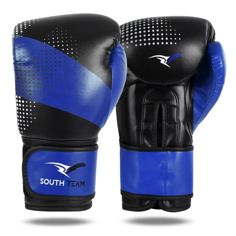 LUVA DE BOXE PRO AZUL E PRETA