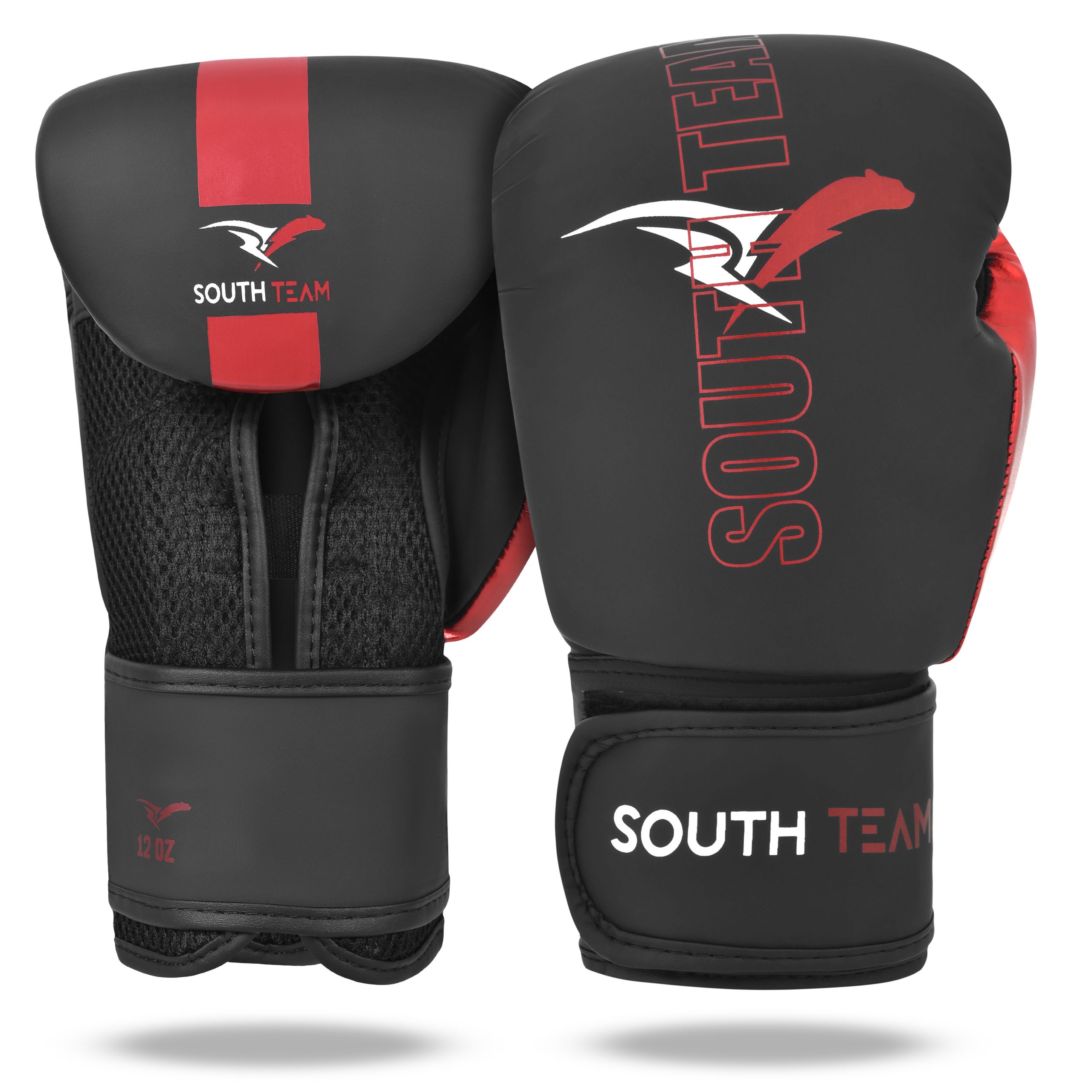 LUVA DE BOXE PRETA E VERMELHA FANTANSY