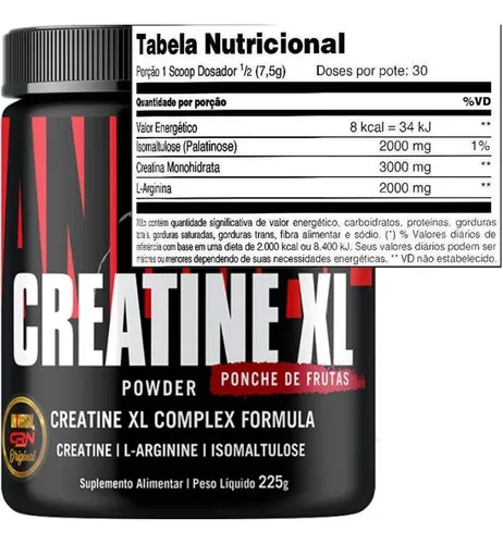 Creatina Animal Xl 225g  