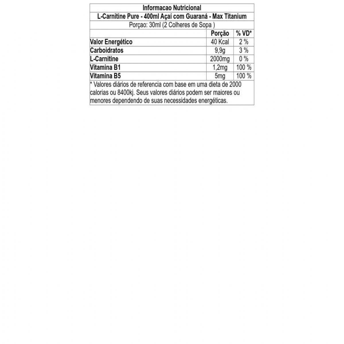 L-Carnitine Pure - 400ml   