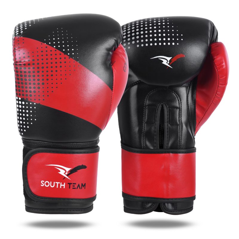 LUVA DE BOXE PRO VERMELHA E PRETA