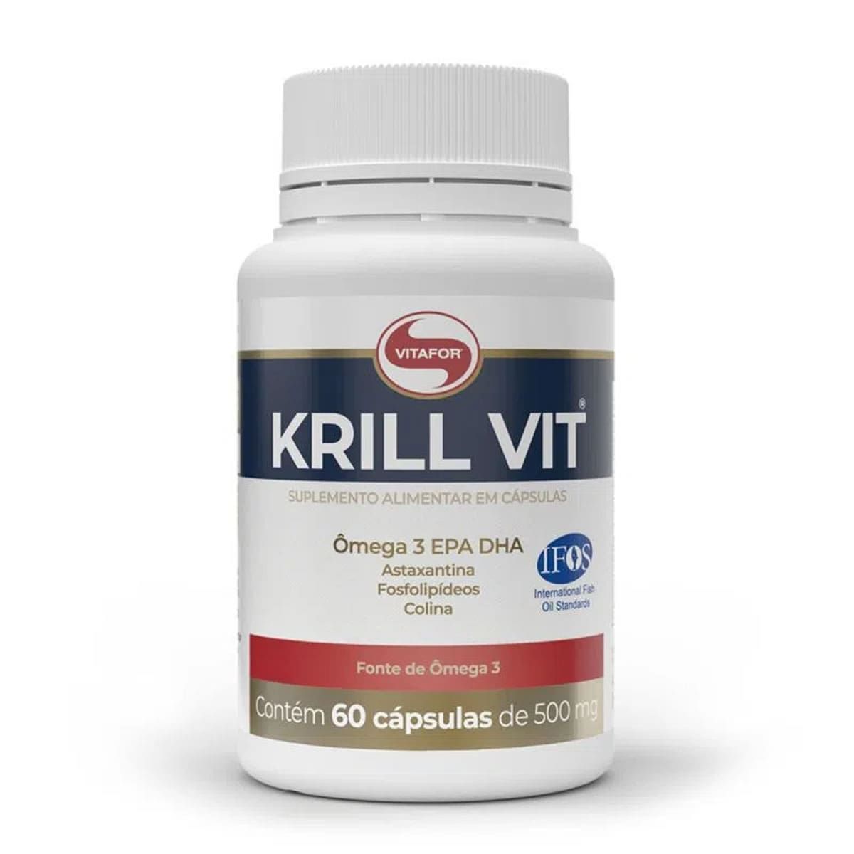 Krill Vit Óleo de Krill - 60 Cápsulas 500mg -  