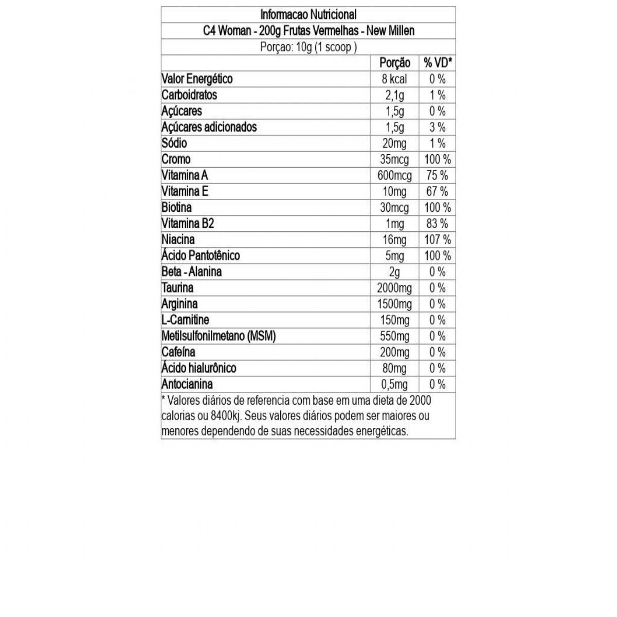 C4 Woman - 200g   - New Millen