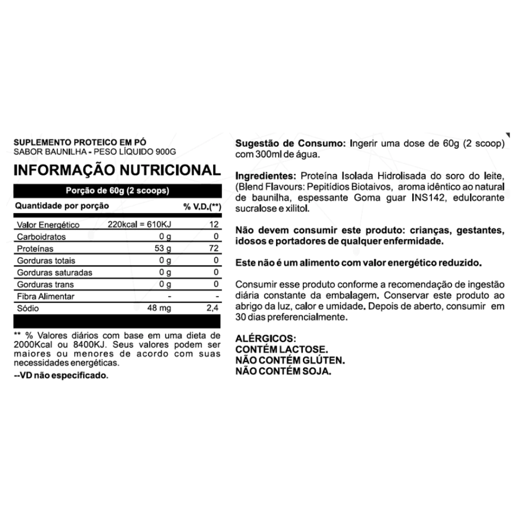 Whey Isolado W-ISO 900g -  