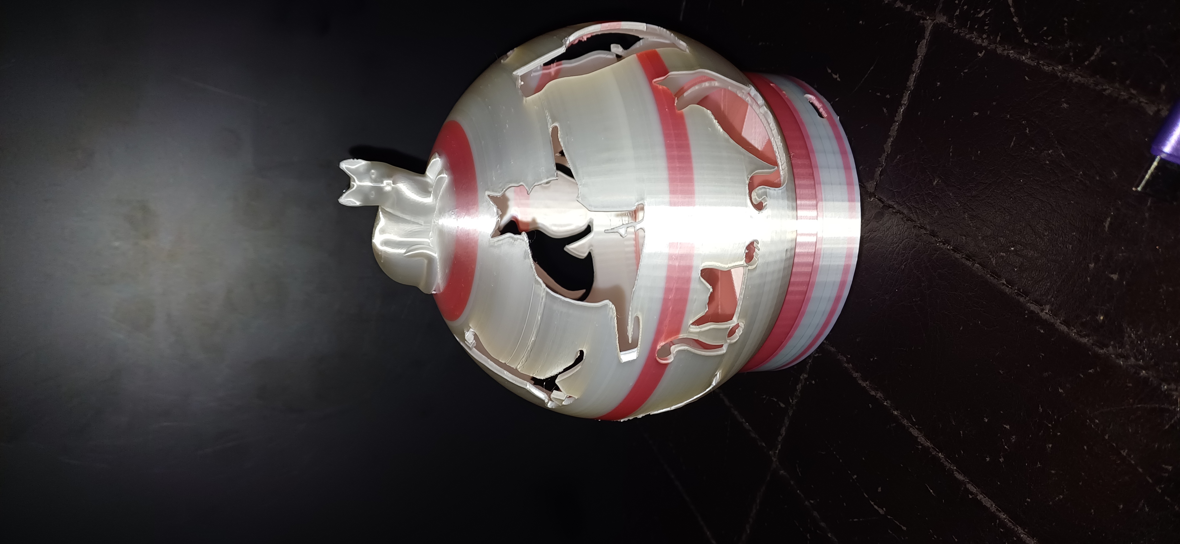 Cat-Themed Projector Lamp PINK-WHITE