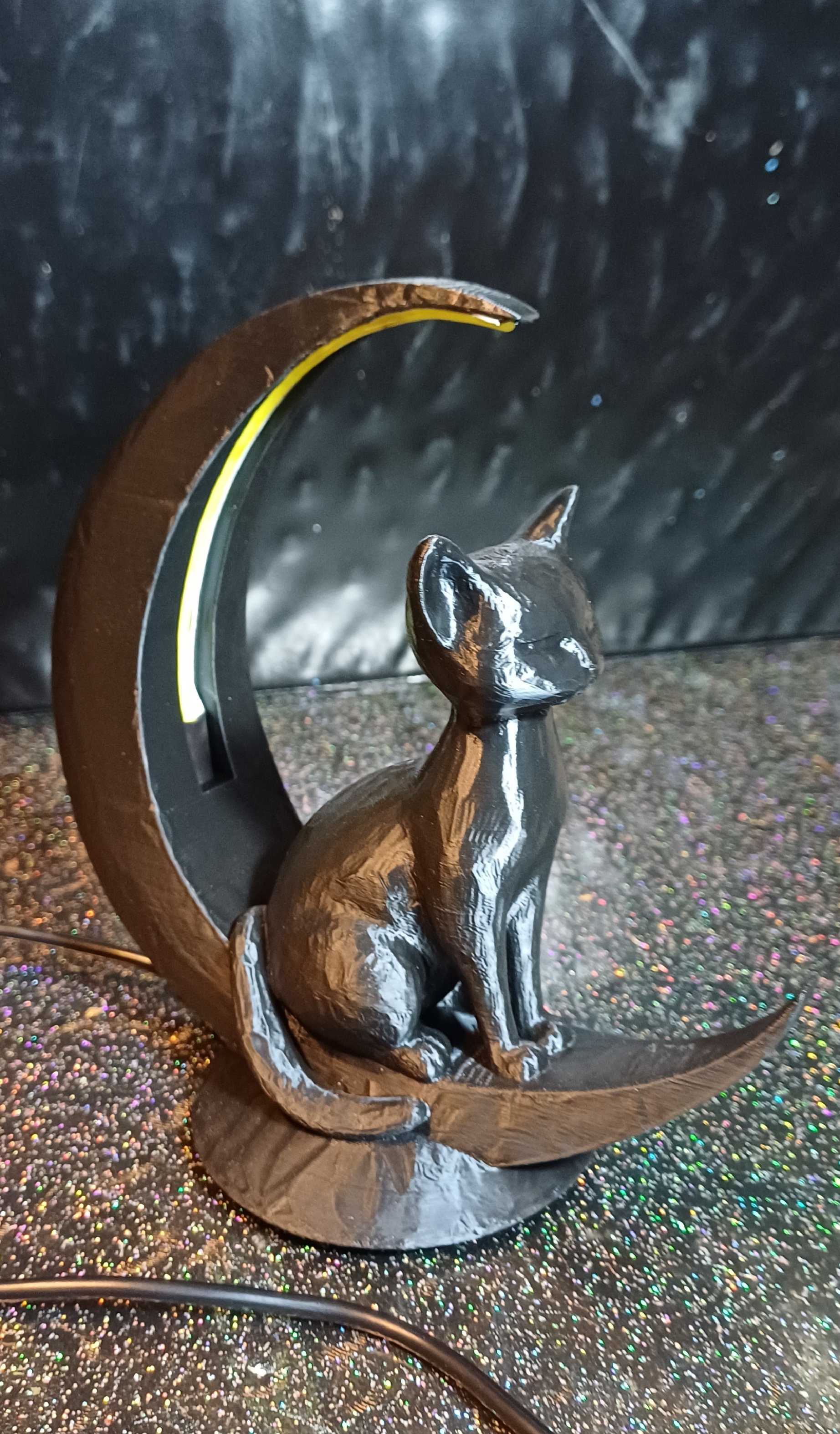 Lampada da tavolo gatto lunaLED