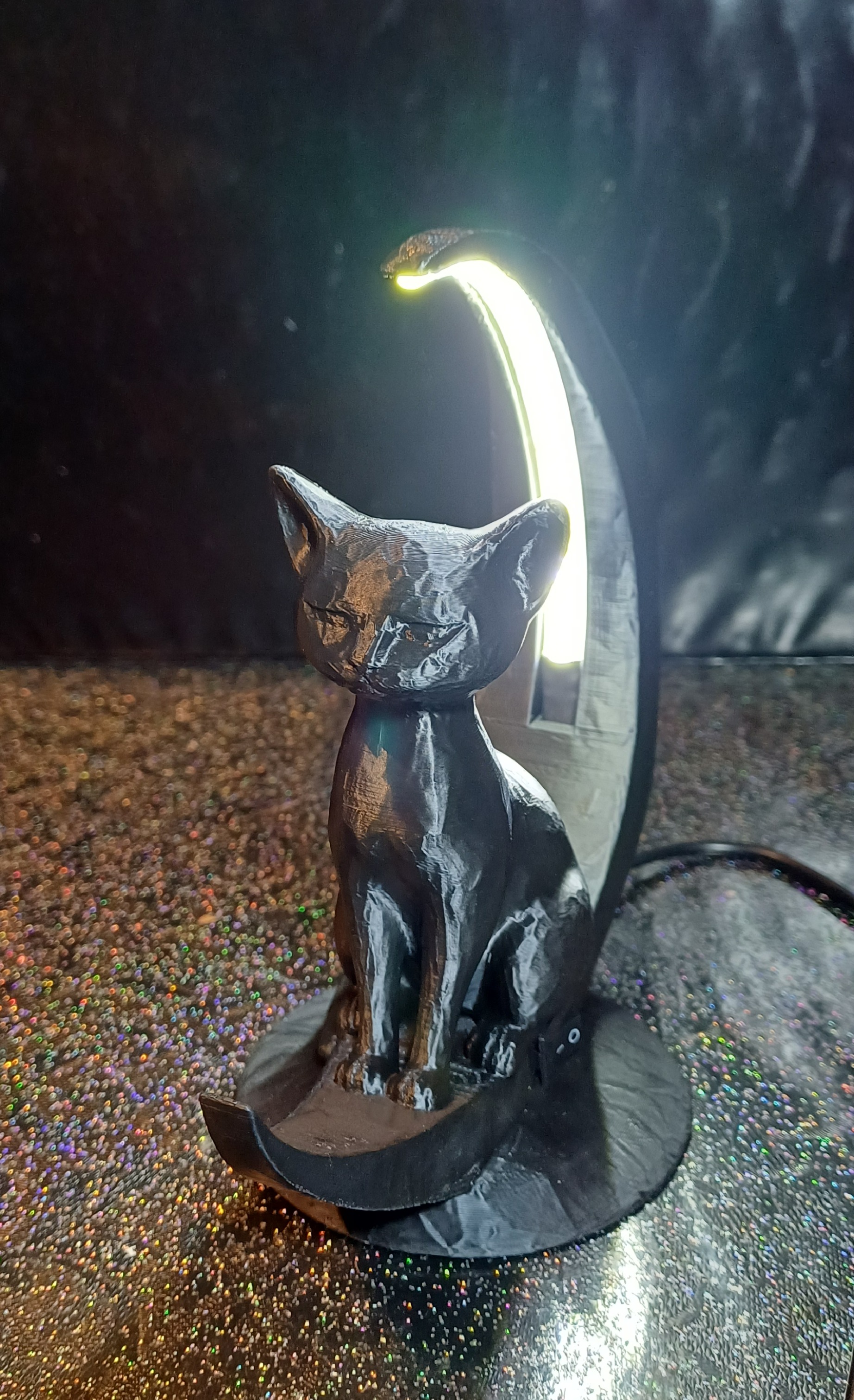Lampada da tavolo gatto lunaLED