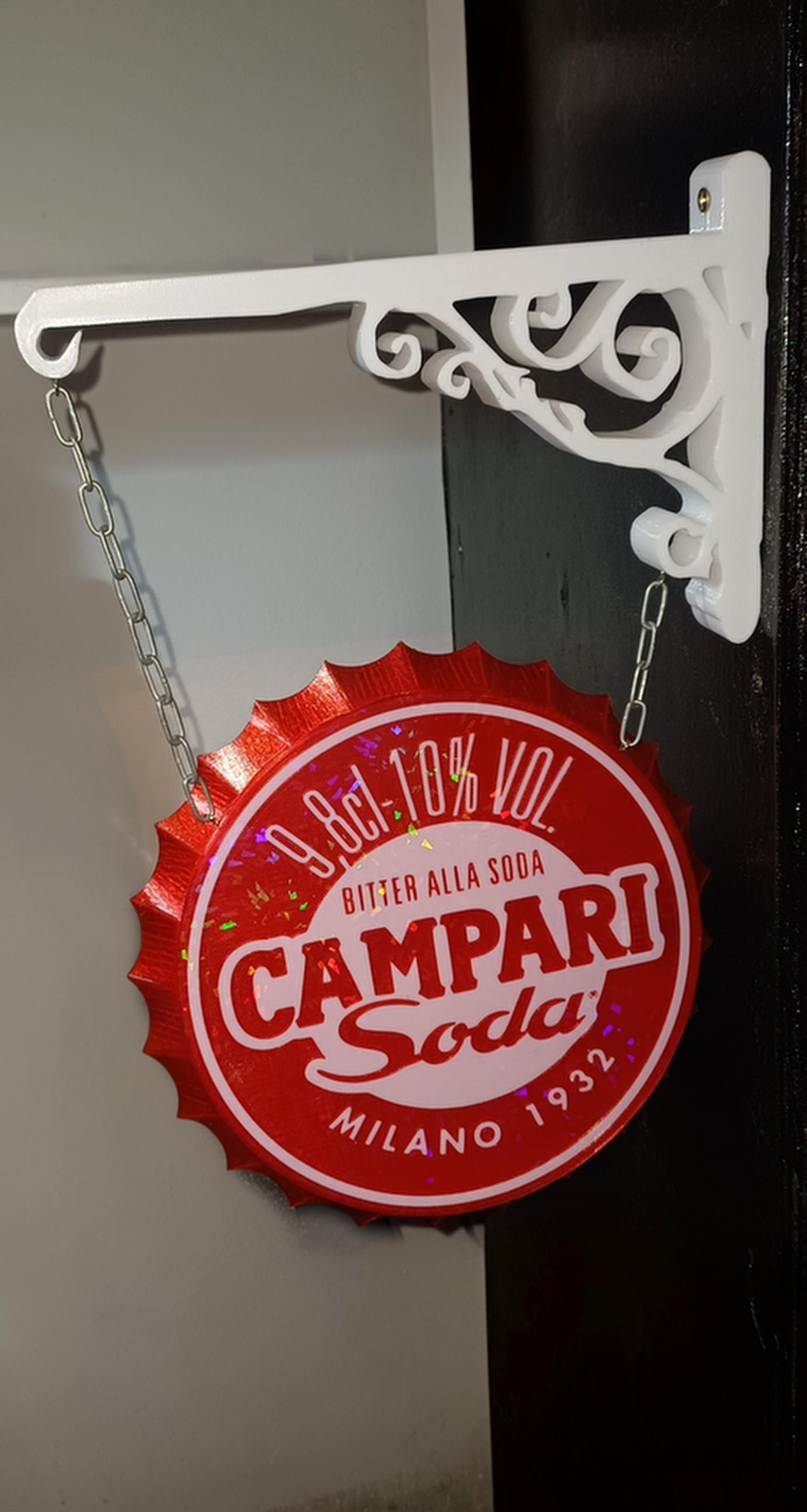 LIGHTBOX/INSEGNA LUMINOSA TAPPO CAMPARI SODA