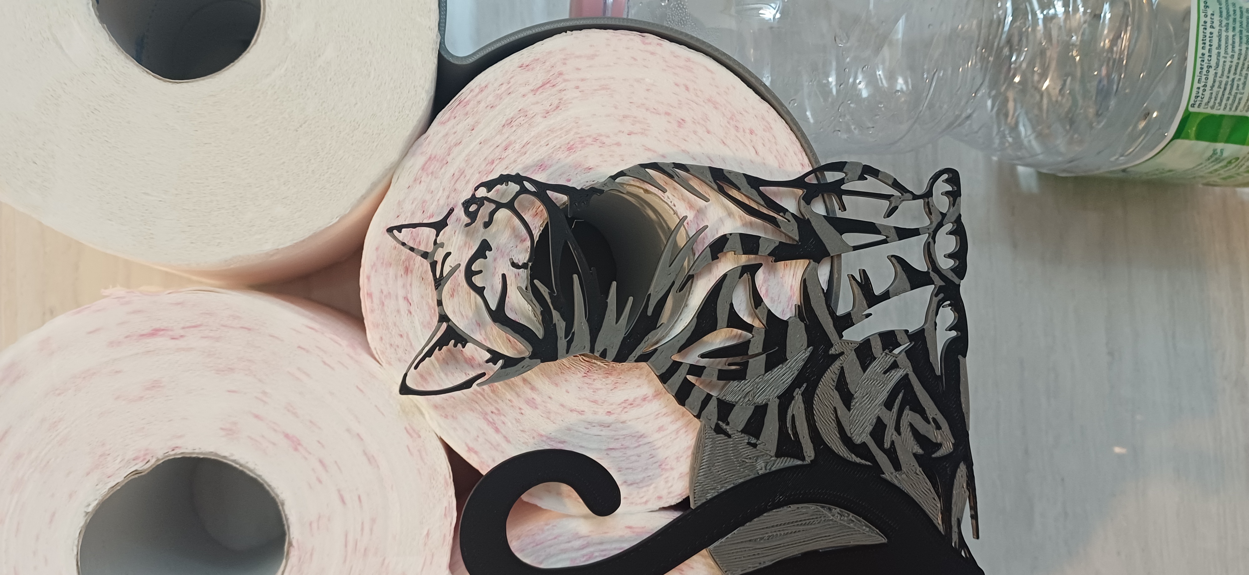 PORTA CARTA IGIENICA CON GATTI