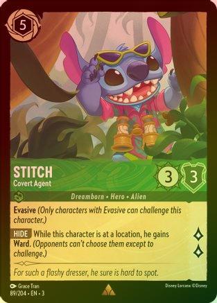 STITCH (COVERT AGENT) - 89//204 - RARE (FOIL) 