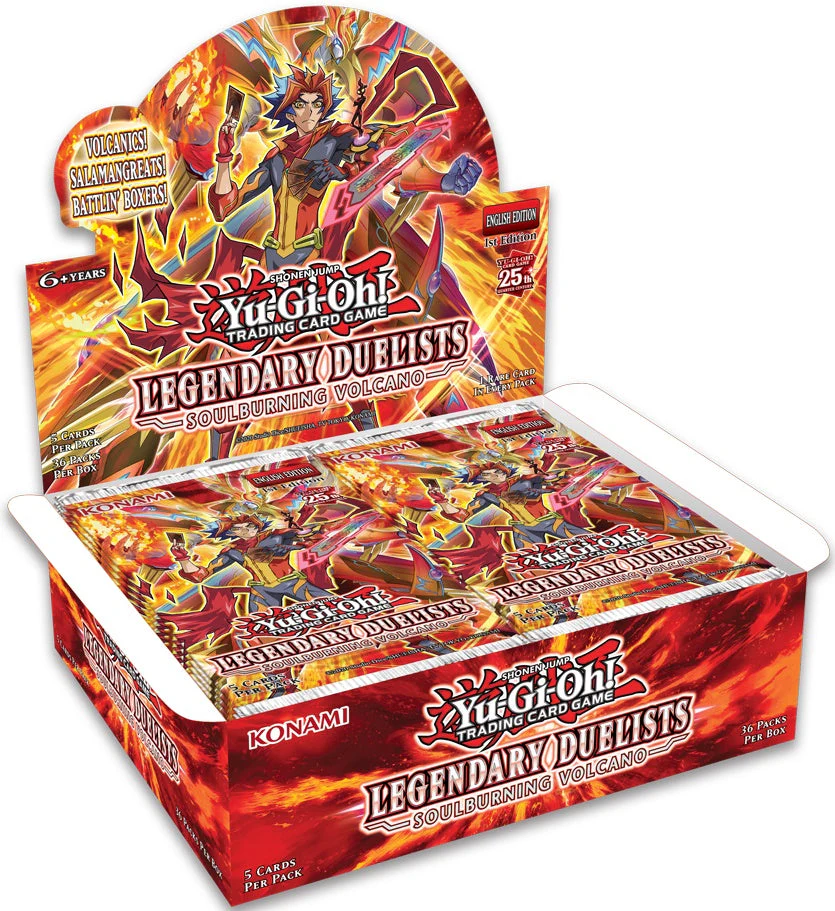 Yu-Gi-Oh! - LEGENDARY DUELISTS - SOULBURNING VOLCANO BOOSTER BOX - 1ST EDITION 