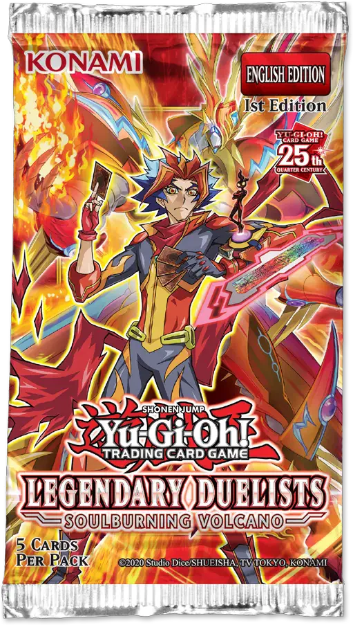 Yu-Gi-Oh! - LEGENDARY DUELISTS - SOULBURNING VOLCANO BOOSTER PACK - 1ST EDITION 