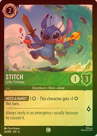 STITCH (LITTLE TRICKSTER) - 26/204 - COMMON (FOIL) 