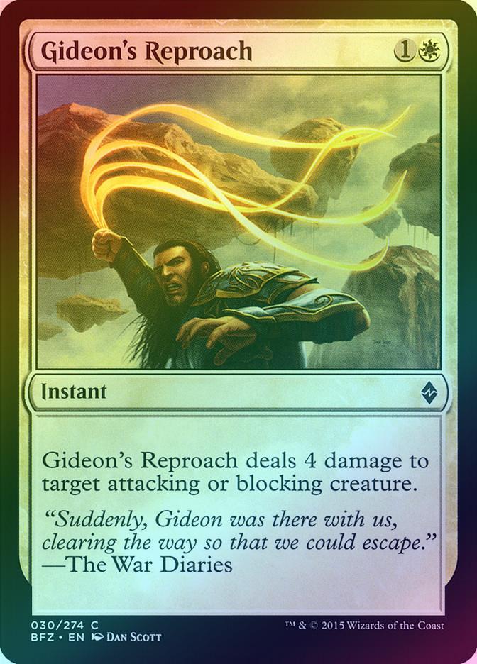 GIDEON'S REPROACH (FOIL) (BFZ)
